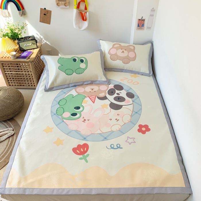 91家纺网 家纺一手货源 找家纺 时年 2020新款水洗养生凉席 好伙伴