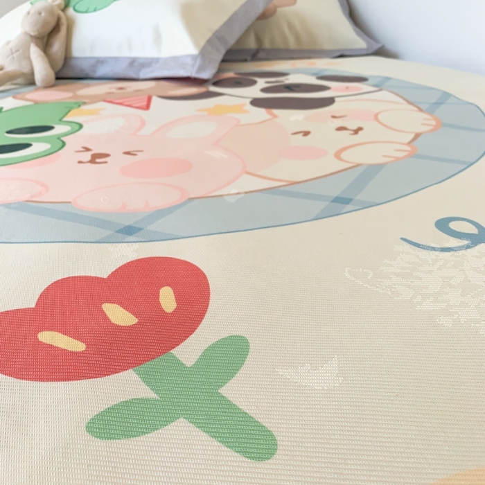 91家纺网 家纺一手货源 找家纺 时年 2020新款水洗养生凉席 好伙伴