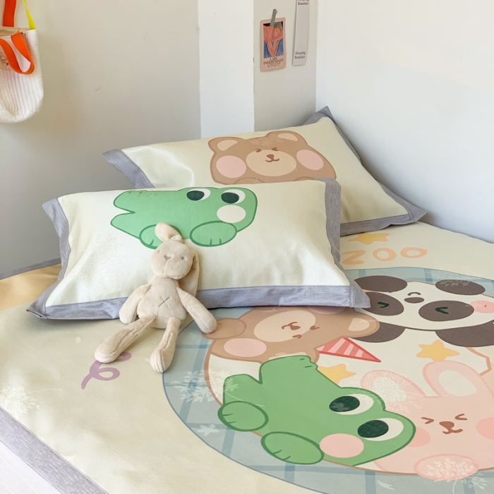 91家纺网 家纺一手货源 找家纺 时年 2020新款水洗养生凉席 好伙伴