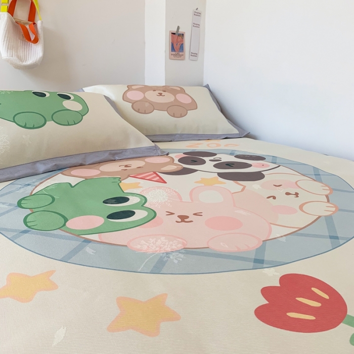 91家纺网 家纺一手货源 找家纺 时年 2020新款水洗养生凉席 好伙伴