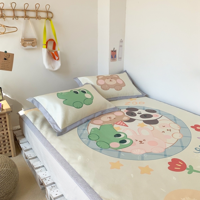 91家纺网 家纺一手货源 找家纺 时年 2020新款水洗养生凉席 好伙伴