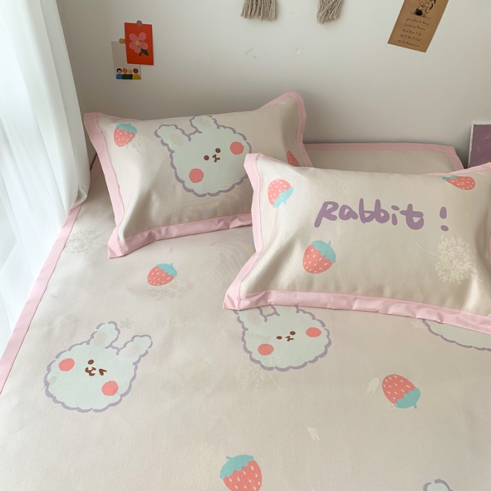 91家纺网 家纺一手货源 找家纺 时年 2020新款水洗养生凉席 美丽tu