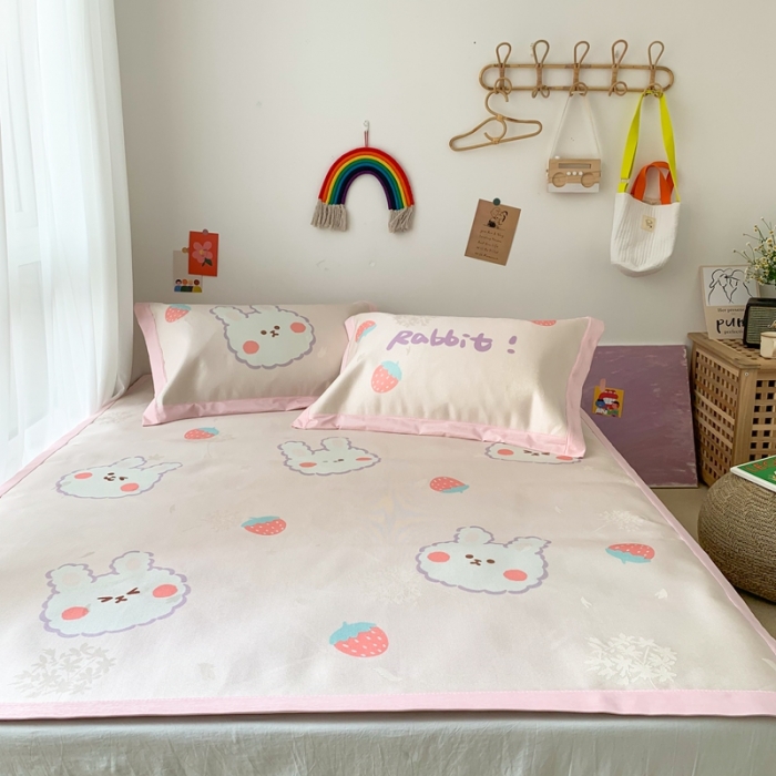 91家纺网 家纺一手货源 找家纺 时年 2020新款水洗养生凉席 美丽tu