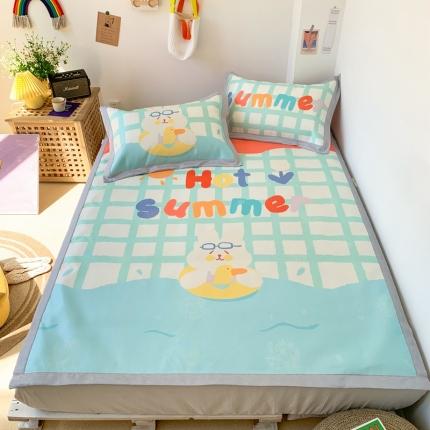 时年 2020新款水洗养生凉席 去游泳