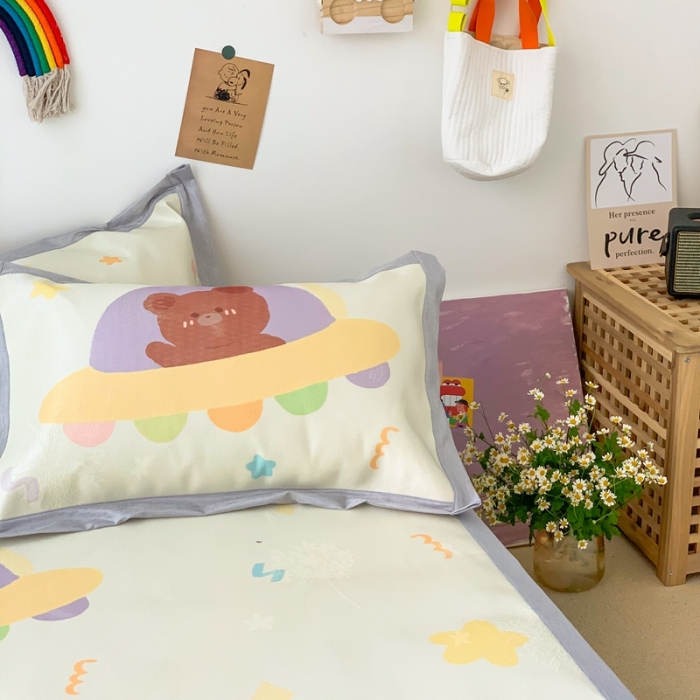 91家纺网 家纺一手货源 找家纺 时年 2020新款水洗养生凉席 太空旅行