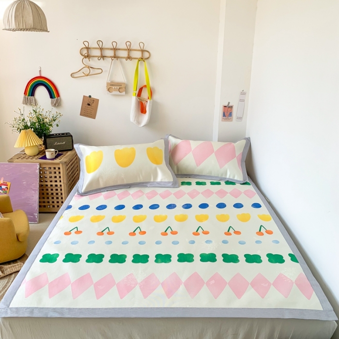 91家纺网 家纺一手货源 找家纺 时年 2020新款水洗养生凉席 薇薇安