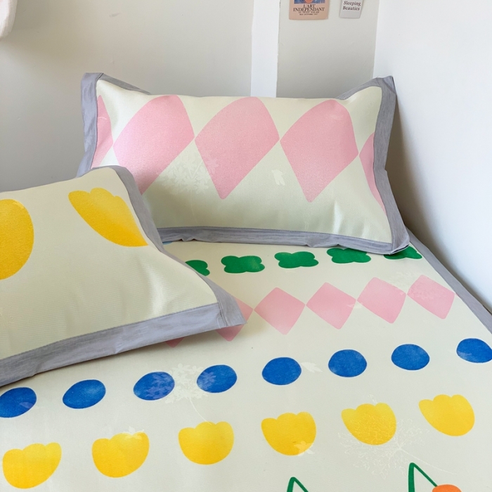 91家纺网 家纺一手货源 找家纺 时年 2020新款水洗养生凉席 薇薇安