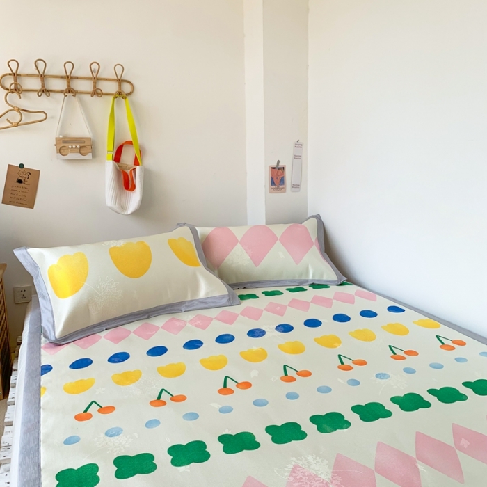 91家纺网 家纺一手货源 找家纺 时年 2020新款水洗养生凉席 薇薇安