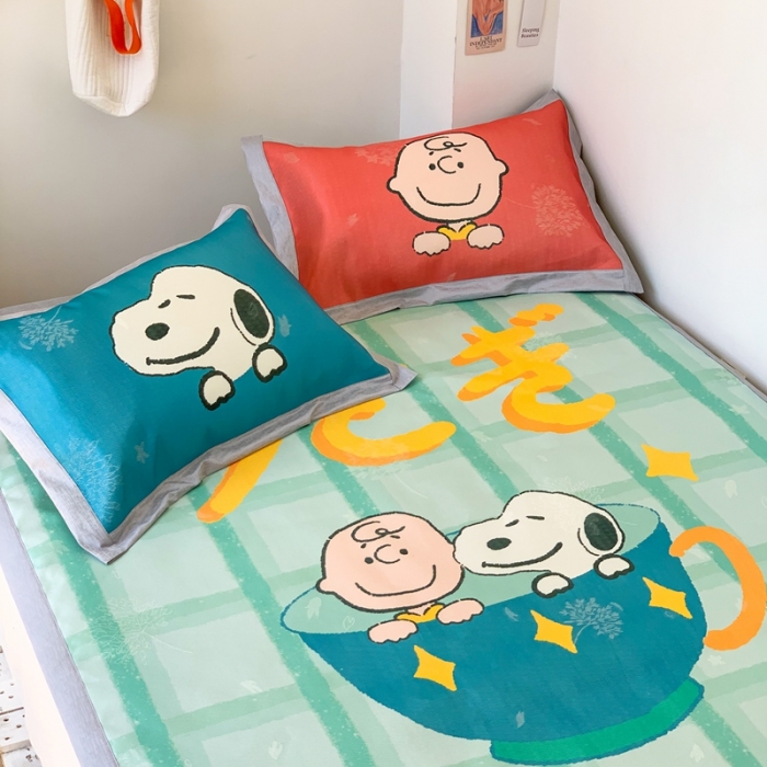 91家纺网 家纺一手货源 找家纺 时年 2020新款水洗养生凉席 下午茶