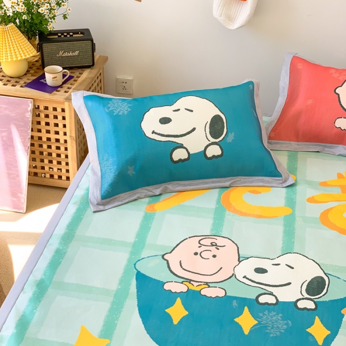 91家纺网 家纺一手货源 找家纺 时年 2020新款水洗养生凉席 下午茶