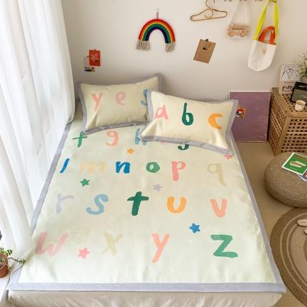 时年 2020新款水洗养生凉席 学字母