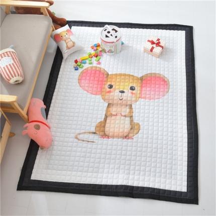 91家纺网 家纺一手货源 找家纺 卡奥 2020新款北欧超萌卡通地毯地垫爬爬垫家用垫子 鼠萌萌