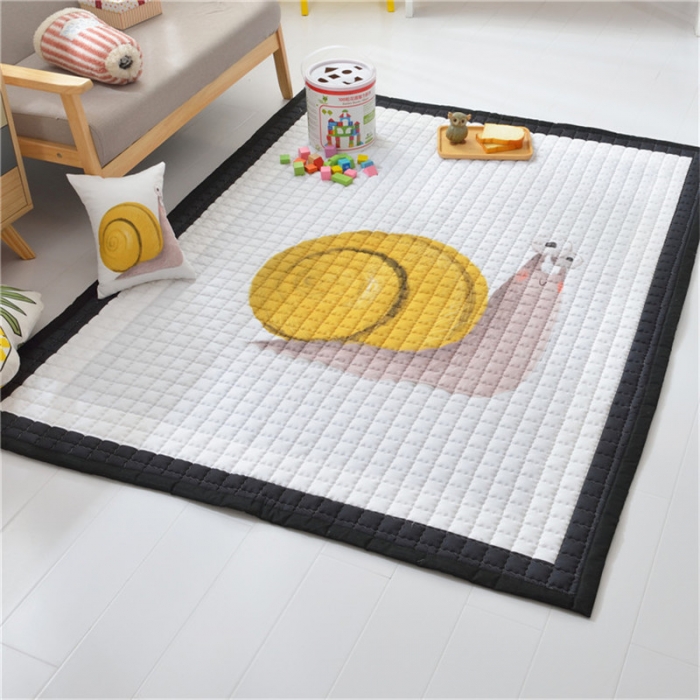 91家纺网 家纺一手货源 找家纺 卡奥 2020新款北欧超萌卡通地毯地垫爬爬垫家用垫子 慢萌萌
