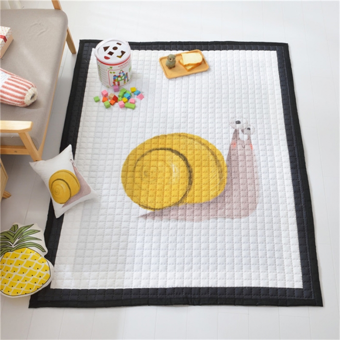 91家纺网 家纺一手货源 找家纺 卡奥 2020新款北欧超萌卡通地毯地垫爬爬垫家用垫子 慢萌萌