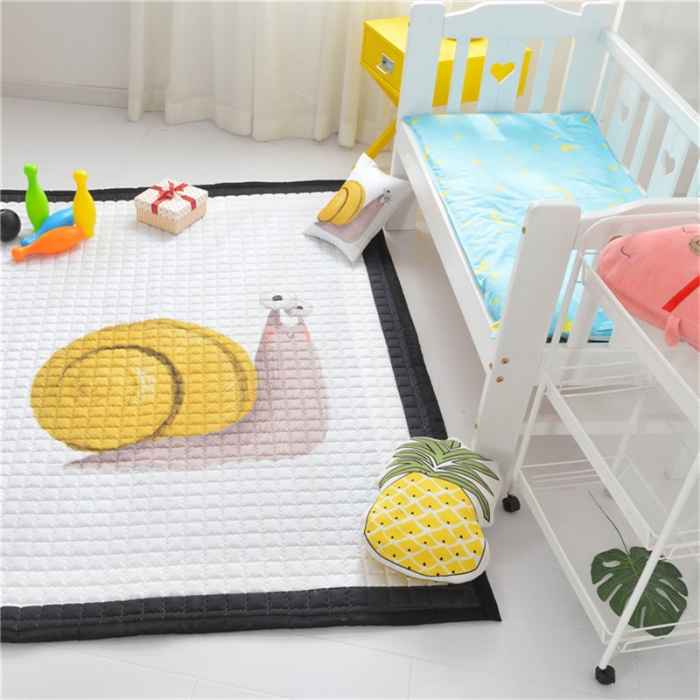 91家纺网 家纺一手货源 找家纺 卡奥 2020新款北欧超萌卡通地毯地垫爬爬垫家用垫子 慢萌萌