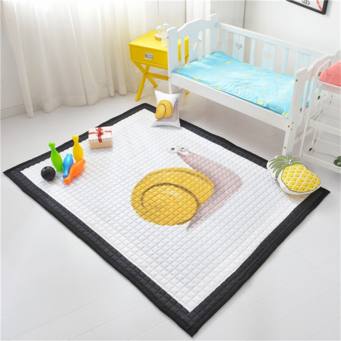 91家纺网 家纺一手货源 找家纺 卡奥 2020新款北欧超萌卡通地毯地垫爬爬垫家用垫子 慢萌萌