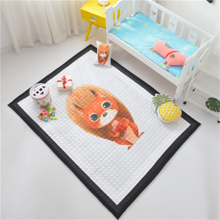 91家纺网 家纺一手货源 找家纺 卡奥 2020新款北欧超萌卡通地毯地垫爬爬垫家用垫子 松萌萌