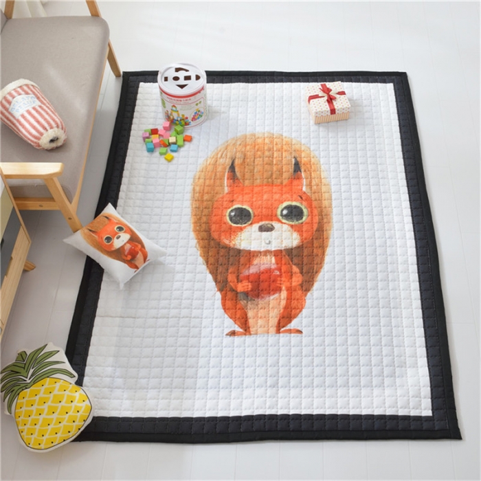 91家纺网 家纺一手货源 找家纺 卡奥 2020新款北欧超萌卡通地毯地垫爬爬垫家用垫子 松萌萌