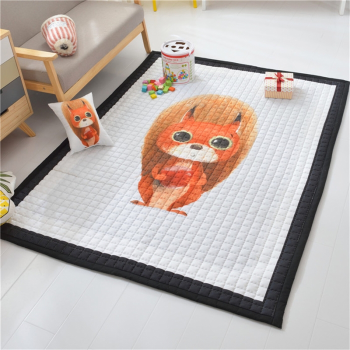 91家纺网 家纺一手货源 找家纺 卡奥 2020新款北欧超萌卡通地毯地垫爬爬垫家用垫子 松萌萌