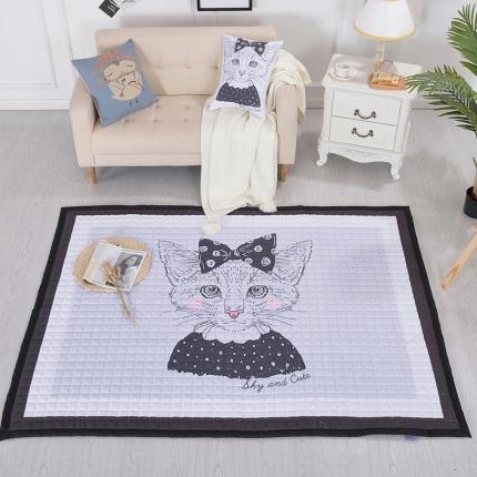 91家纺网 家纺一手货源 找家纺 （总）卡奥 北欧超柔磨毛地垫儿童爬行垫瑜伽垫拍照地毯游戏垫