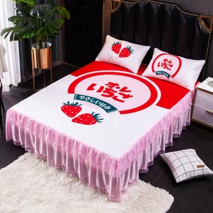 91家纺网 家纺一手货源 找家纺 （总）纽缦 2020新款冰丝大版床裙三件套