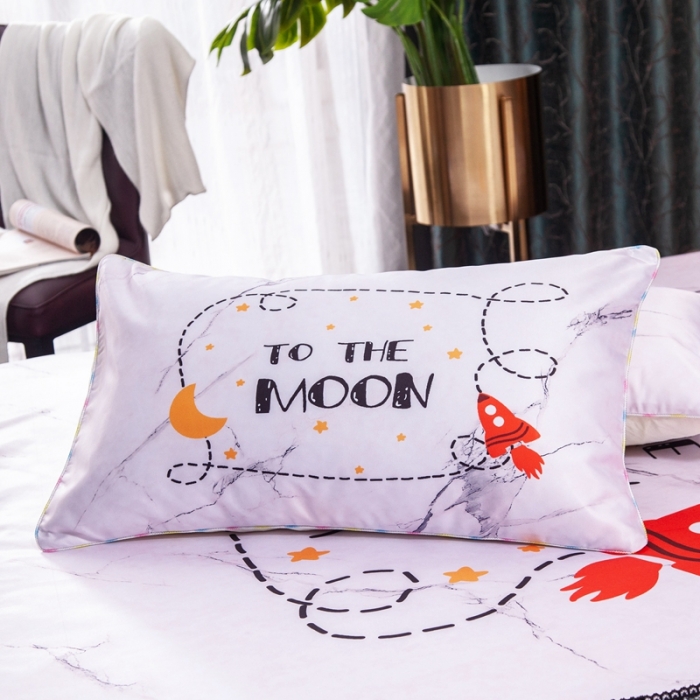 91家纺网 家纺一手货源 找家纺 纽缦 2020新款冰丝大版床裙三件套 爱的召唤