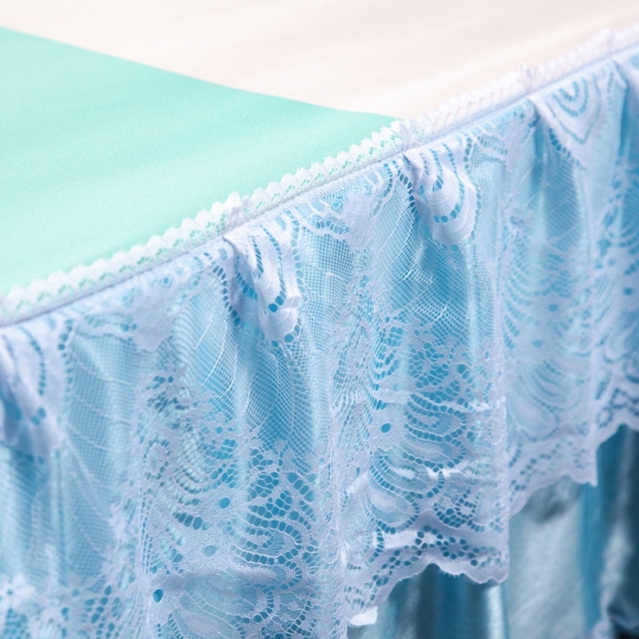 91家纺网 家纺一手货源 找家纺 纽缦 2020新款冰丝大版床裙三件套 清新小资