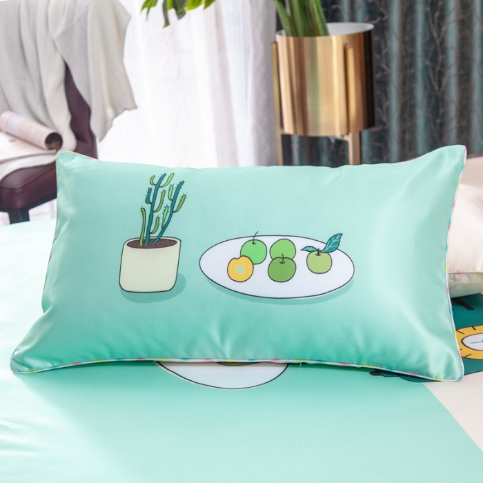 91家纺网 家纺一手货源 找家纺 纽缦 2020新款冰丝大版床裙三件套 清新小资