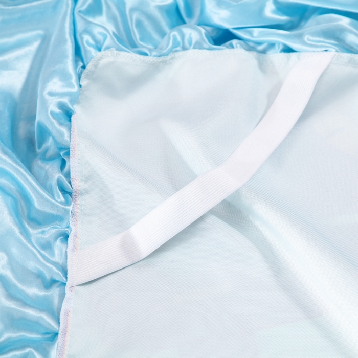 91家纺网 家纺一手货源 找家纺 纽缦 2020新款冰丝大版床裙三件套 清新小资