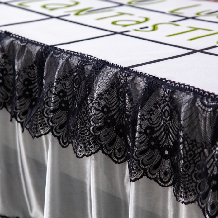 91家纺网 家纺一手货源 找家纺 纽缦 2020新款冰丝大版床裙三件套 盆栽