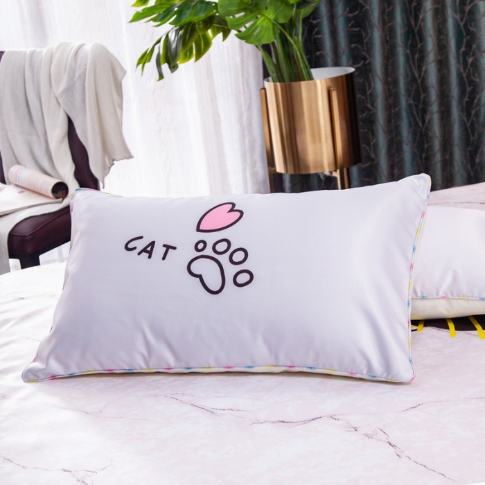 91家纺网 家纺一手货源 找家纺 纽缦 2020新款冰丝大版床裙三件套 cool猫