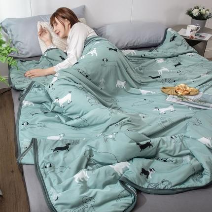 91家纺网 家纺一手货源 找家纺 佰亿莱 2024新款凉感丝夏被 爱尔兰