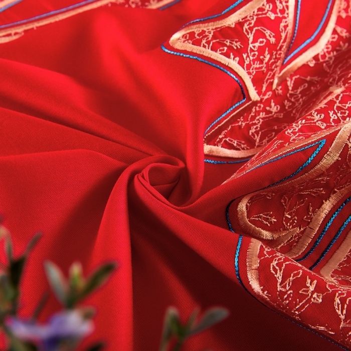 91家纺网 家纺一手货源 找家纺 玉雅家纺 2025新款绣花婚庆四件套多件套220系列老公老婆