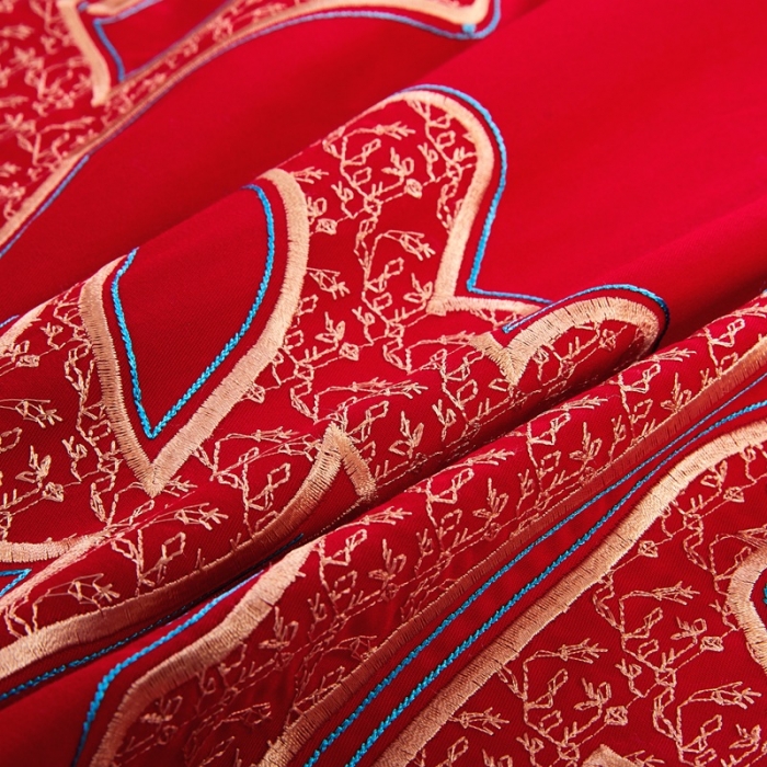 91家纺网 家纺一手货源 找家纺 玉雅家纺 2025新款绣花婚庆四件套多件套220系列老公老婆