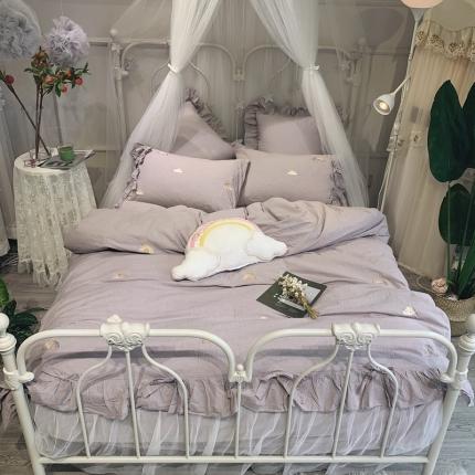 91家纺网 家纺一手货源 找家纺 （总）嗨购 2020新款彩虹实拍图四件套