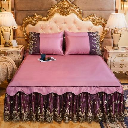 91家纺网 家纺一手货源 找家纺 菊上 2020新款冰丝凉席三件套维纳斯系列 玫粉