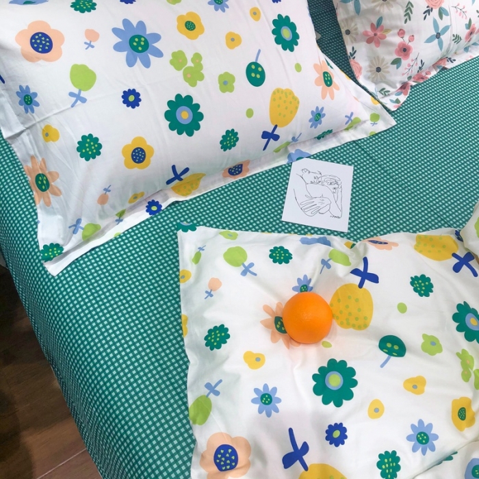 91家纺网 家纺一手货源 找家纺 润缦 2020新款13070全棉四件套 爱意浓