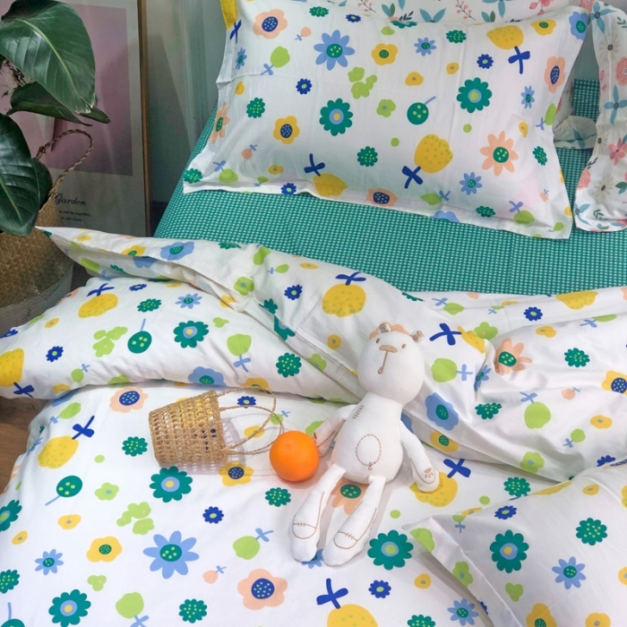 91家纺网 家纺一手货源 找家纺 润缦 2020新款13070全棉四件套 爱意浓