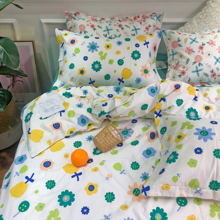 91家纺网 家纺一手货源 找家纺 润缦 2020新款13070全棉四件套 爱意浓