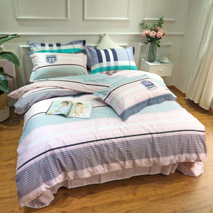 91家纺网 家纺一手货源 找家纺 润缦 2020新款13070全棉四件套 冬日恋歌