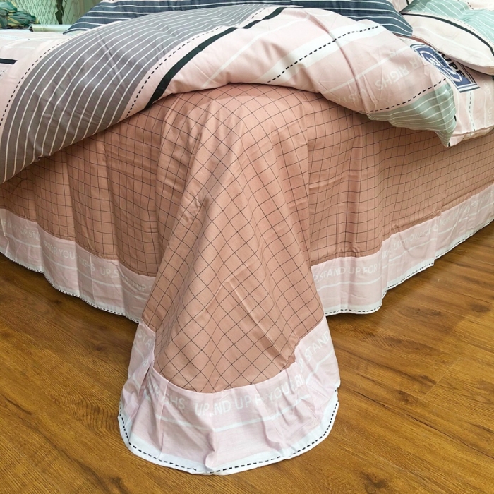 91家纺网 家纺一手货源 找家纺 润缦 2020新款13070全棉四件套 冬日恋歌