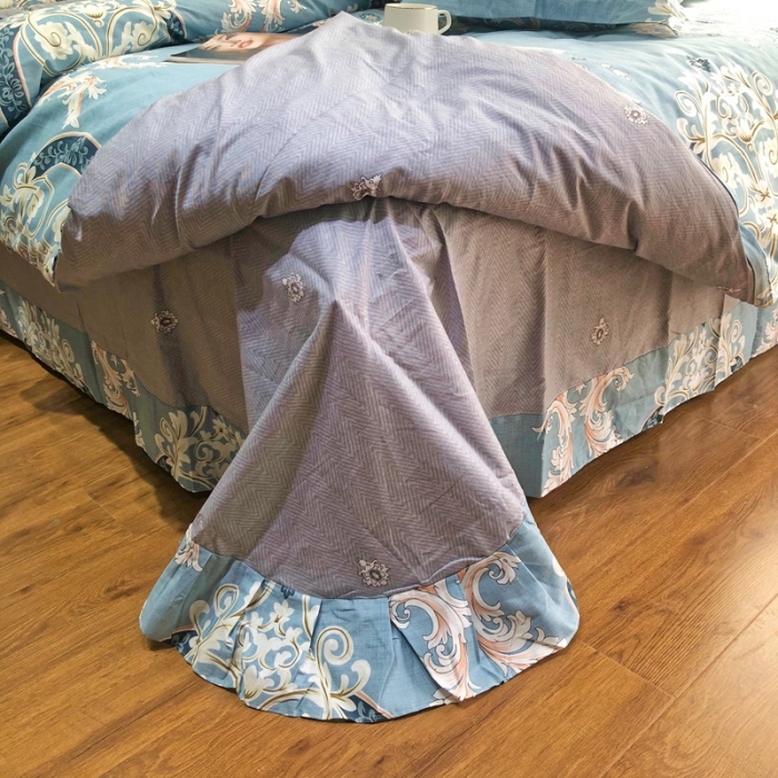 91家纺网 家纺一手货源 找家纺 润缦 2020新款13070全棉四件套 花意天成