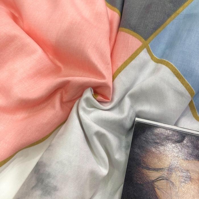 91家纺网 家纺一手货源 找家纺 润缦 2020新款13070全棉四件套 简单爱