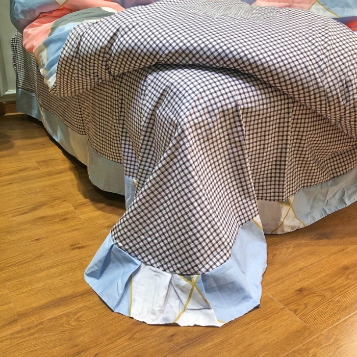 91家纺网 家纺一手货源 找家纺 润缦 2020新款13070全棉四件套 简单爱