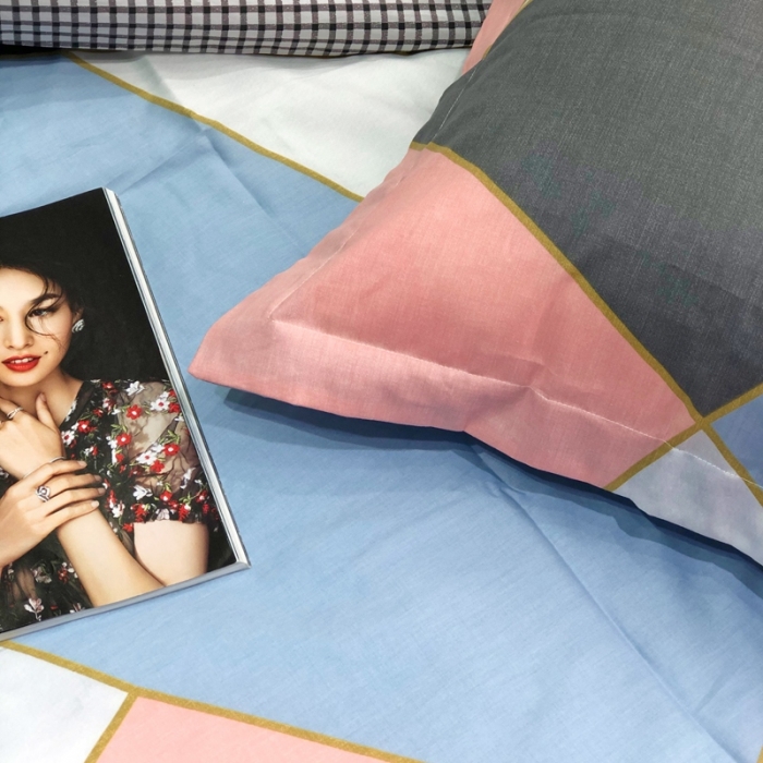 91家纺网 家纺一手货源 找家纺 润缦 2020新款13070全棉四件套 简单爱