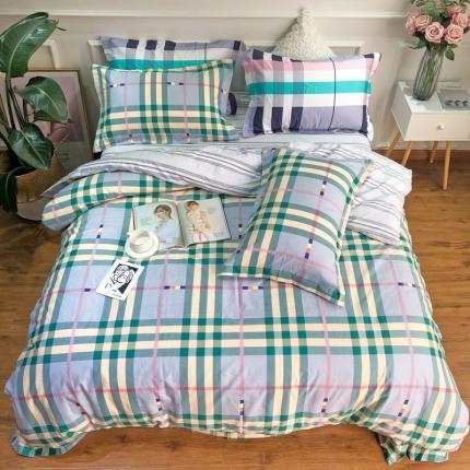 润缦 2020新款13070全棉四件套 金色梦格