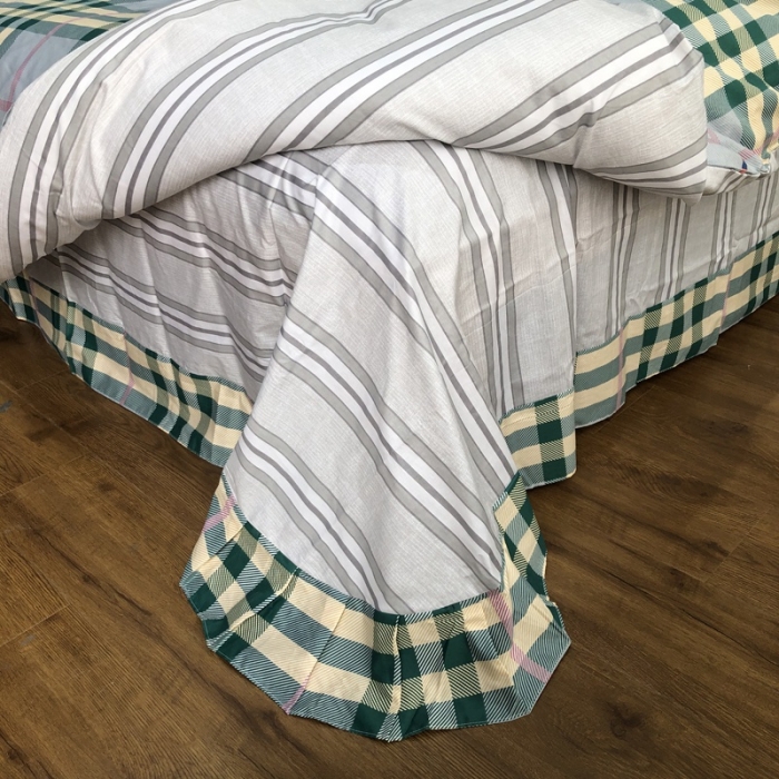 91家纺网 家纺一手货源 找家纺 润缦 2020新款13070全棉四件套 金色梦格