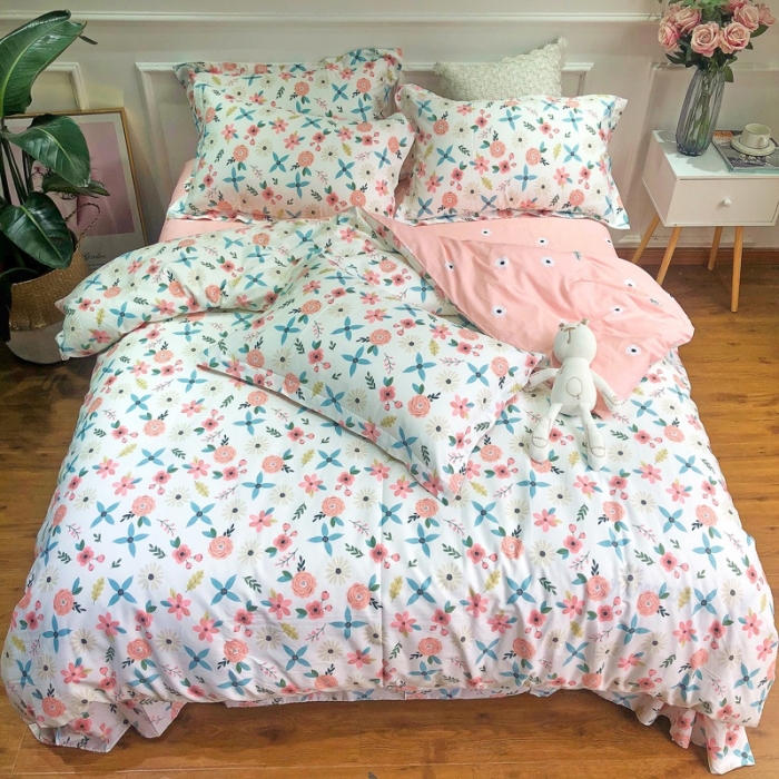 91家纺网 家纺一手货源 找家纺 润缦 2020新款13070全棉四件套 静香