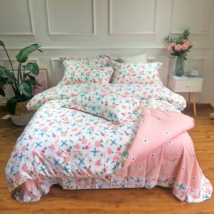 91家纺网 家纺一手货源 找家纺 润缦 2020新款13070全棉四件套 静香