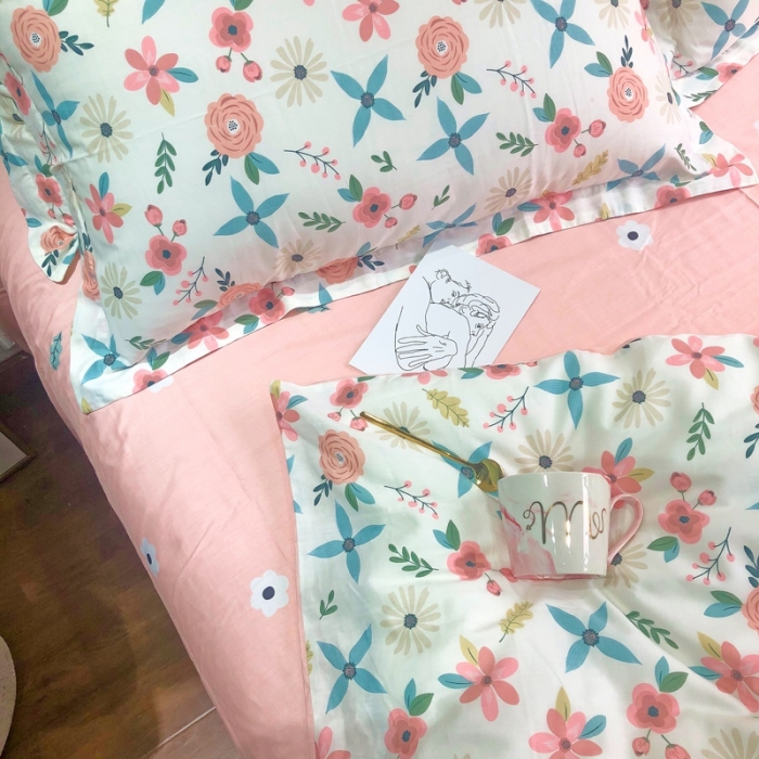 91家纺网 家纺一手货源 找家纺 润缦 2020新款13070全棉四件套 静香